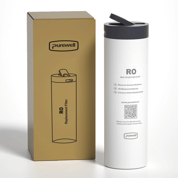 Portable RO Water Purifier NSF/SGS Certified, Remove PFOA, PFOS, Virus, Fluoride, Microplastic, TDS, For RV, Camping, Emergency, Disaster - Purewell® Purewell