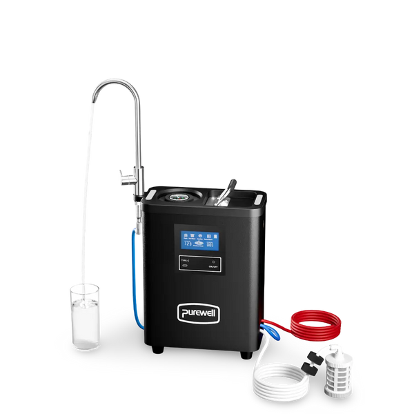Portable RO Water Purifier NSF/SGS Certified, Remove ≥ 99.9999% Virus, Fluoride, Microplastic, TDS, For RV, Camping, Emergency, Disaster - Purewell® Purewell