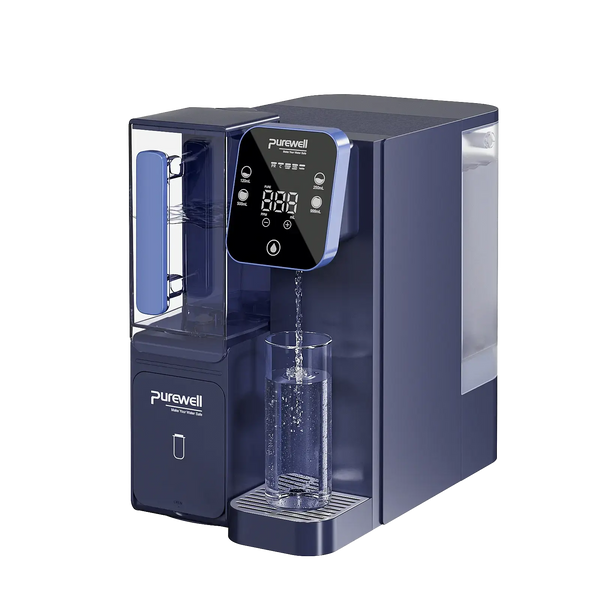 Portable RO Water Purifier NSF/SGS Certified, Remove ≥ 99.9999% Virus, Fluoride, Microplastic, TDS, For RV, Camping, Emergency, Disaster - Purewell® Purewell