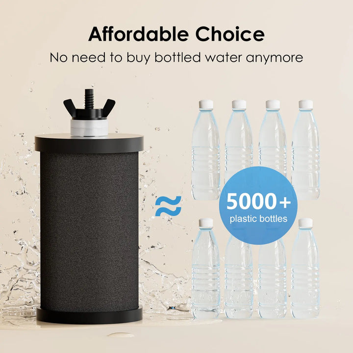 Purewell 304 Stainless Steel Gravity-fed Water Filter System 2.25 Gallons Purewell
