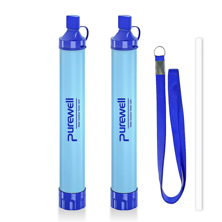 Purewell Outdoor Personal Water Filter Straw for Emergency Camping Hiking Climbing Backpacking Purewell