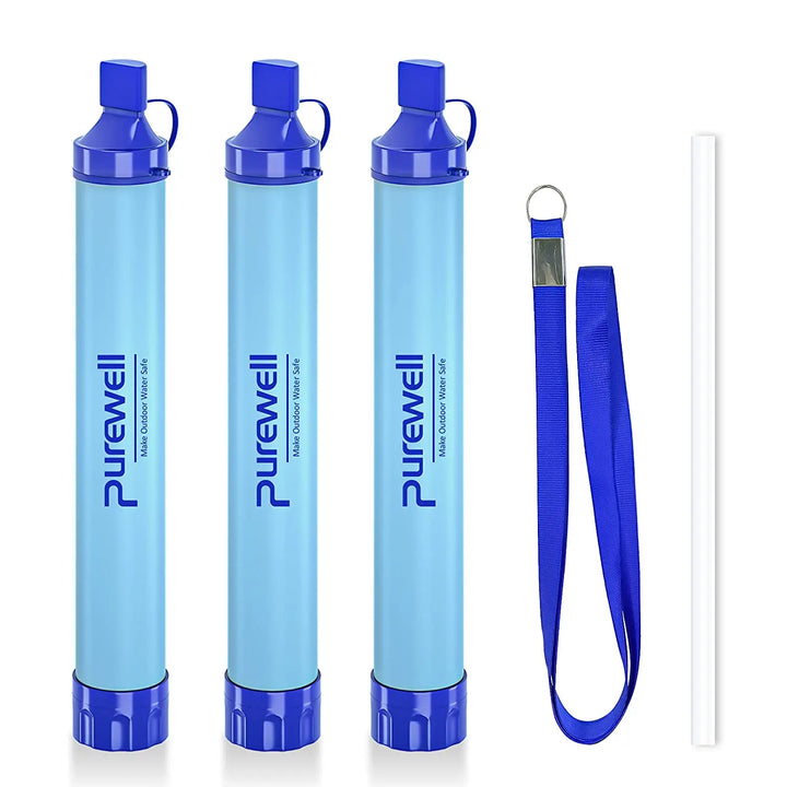 Purewell Outdoor Personal Water Filter Straw for Emergency Camping Hiking Climbing Backpacking Purewell
