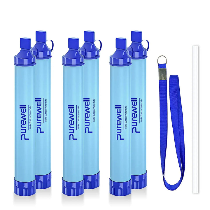 Purewell Outdoor Personal Water Filter Straw for Emergency Camping Hiking Climbing Backpacking Purewell