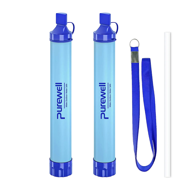 Purewell Outdoor Personal Water Filter Straw for Emergency Camping Hiking Climbing Backpacking Purewell