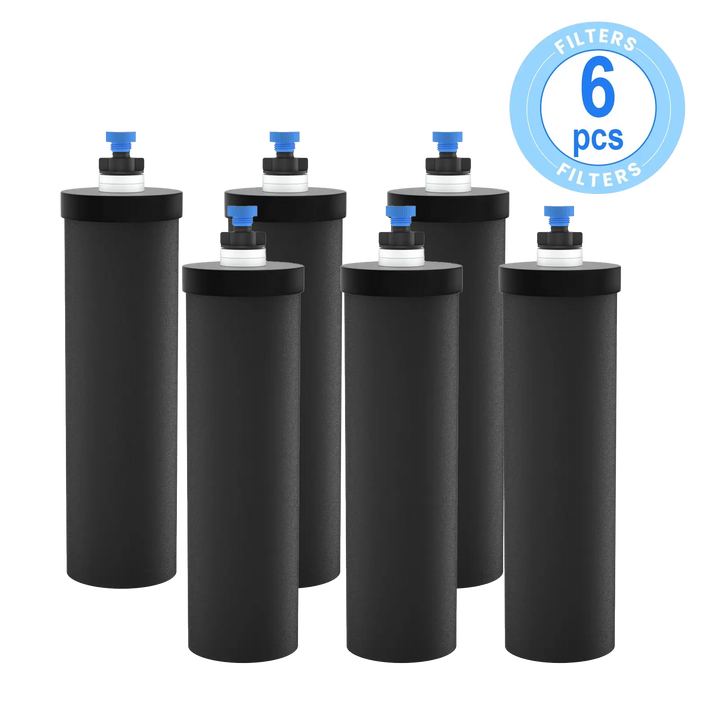 Purewell® - K Series - Black Carbon Water Filter Elements for Gravity-fed Water Filter System Purewell