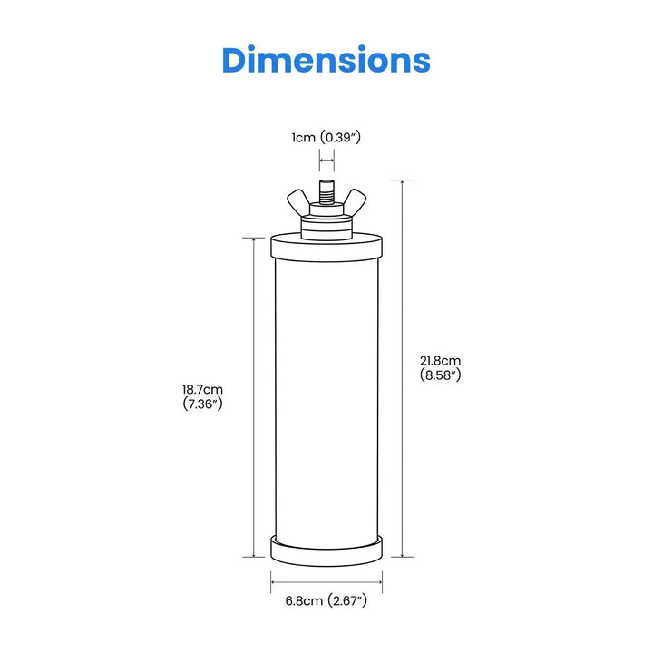 Purewell® - K Series - Ceramic Water Filter Elements for Gravity-fed Water Filter System Purewell