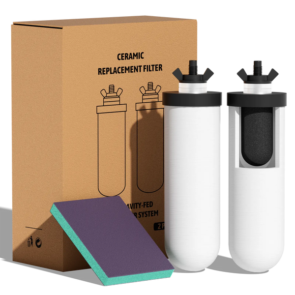 Purewell® - K Series - Ceramic Water Filter Elements for Gravity-fed Water Filter System Purewell