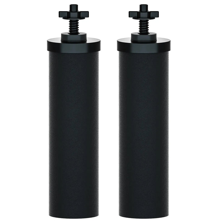 Purewell BB8-2 Black Filter Elements, Replacement Filters for PB-2/BB8-2 Purification Elements and Gravity Water Filter System (2 Pack) Purewell