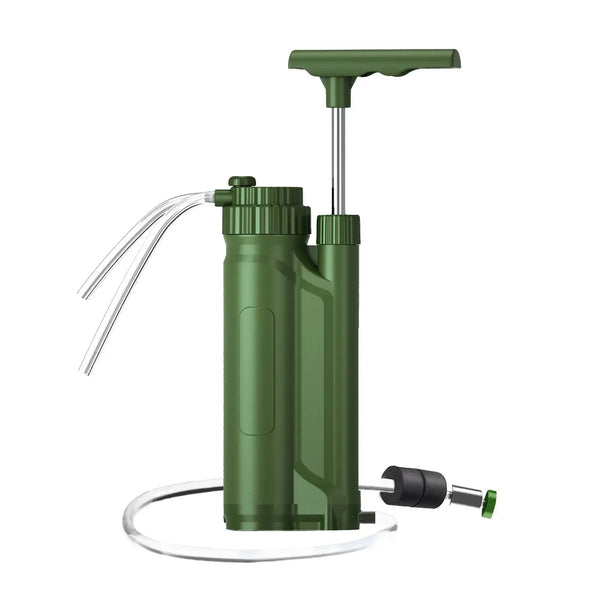 Purewell® - Outdoor Pump Water Filter 0.0001μm Removes Virus, Bacteria, Protozoa, Chlorine, TDS, Salt from Sea Water Purewell