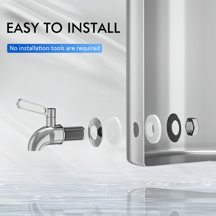 Stainless Steel Spigot, fits Purewell Pro and Berkey Gravity Filter systems Purewell